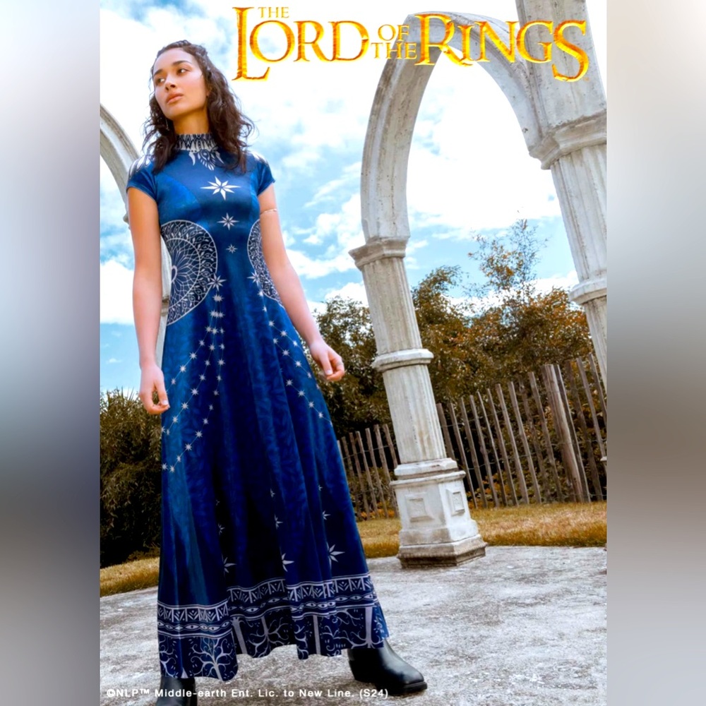 Blackmilk King Of Gondor Velvet High Neck Cap Sleeve Maxi Dress